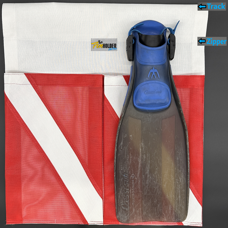 Load image into Gallery viewer, Finholder Dive Flag - Facsimile Pocket
