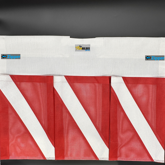 Finholder Dive Flag - Facsimile Pocket